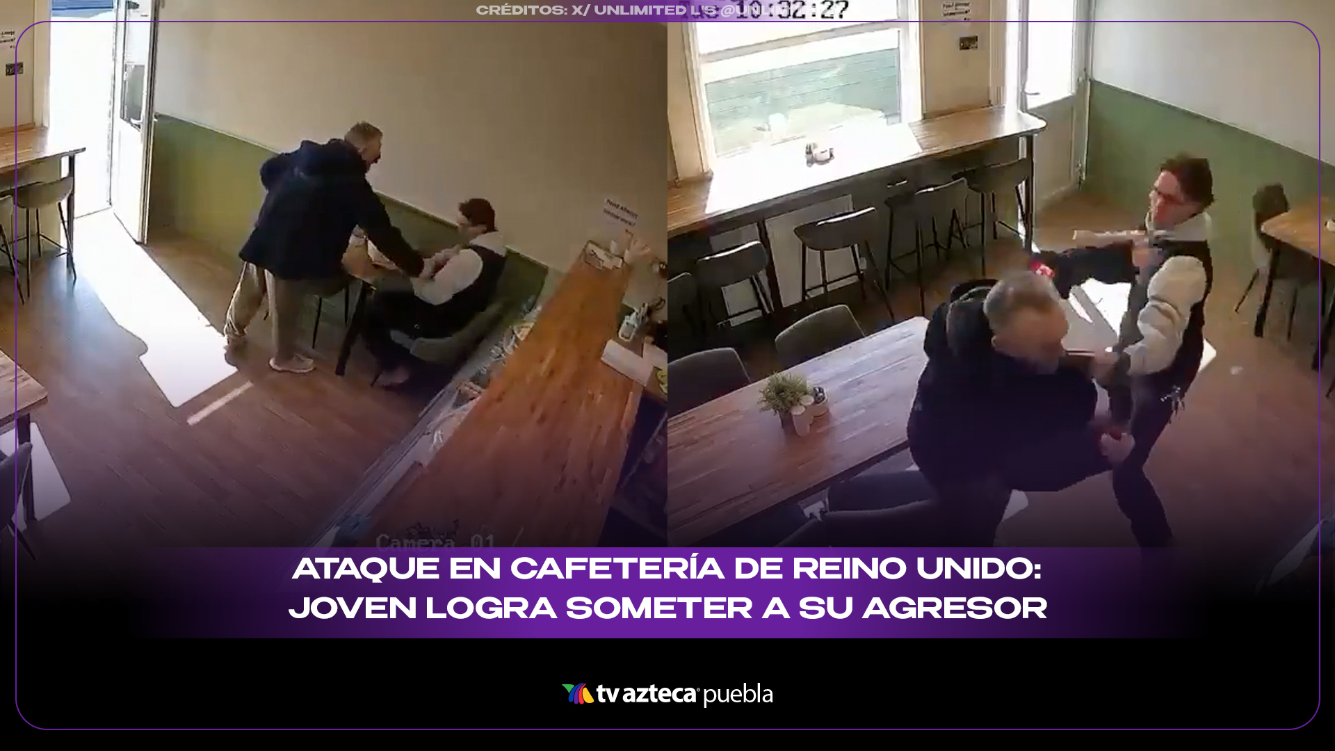 Ataque en cafetería de Reino Unido: cliente herido logra someter a su agresor