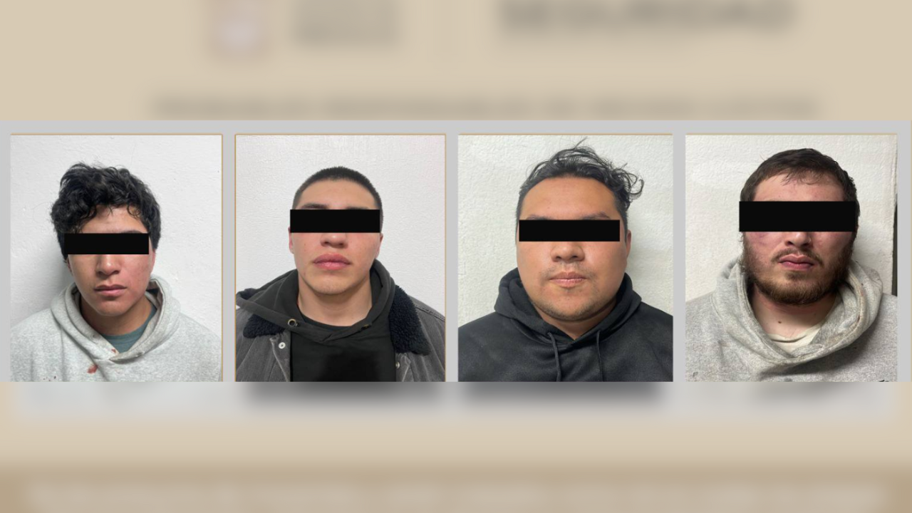 Detienen a cuatro por robo de vehículo en Naucalpan, Estado de México
