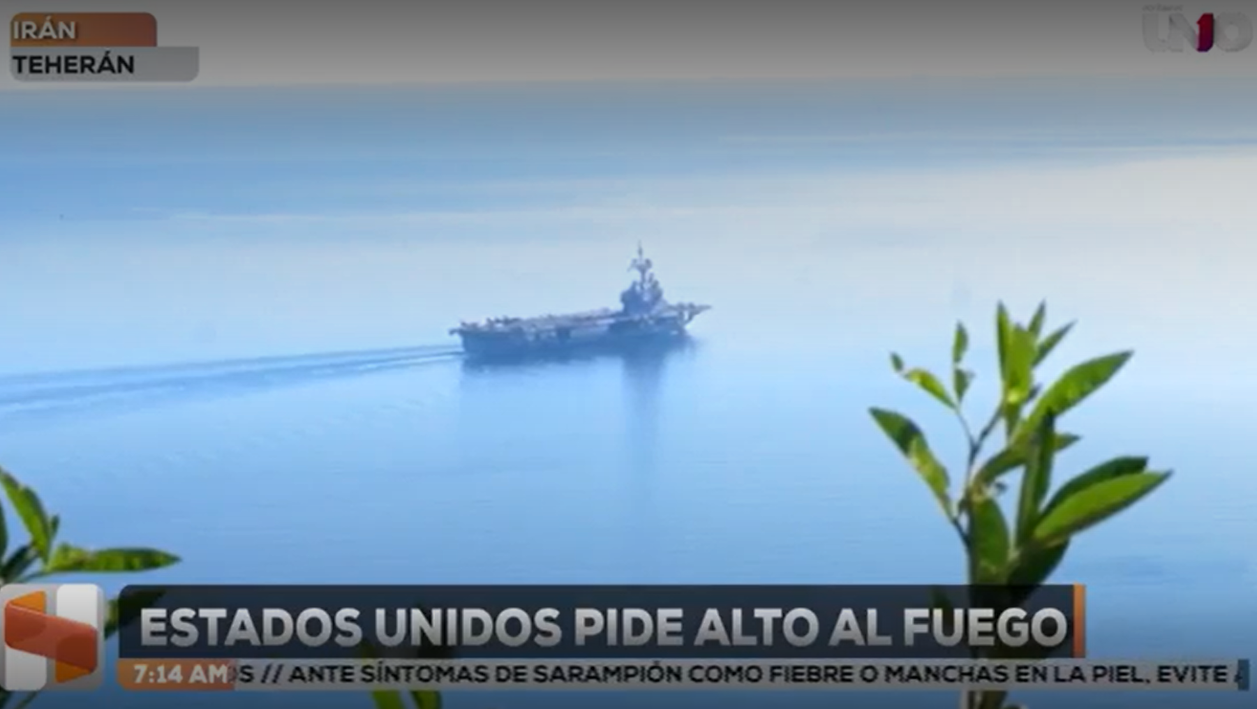 Presidente de Estados Unidos da dos semanas de alto al fuego contra Irán