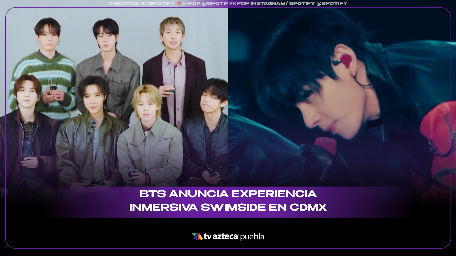 BTS anuncia experiencia inmersiva SWIMSIDE en CDMX: así será el evento para ARMY en México