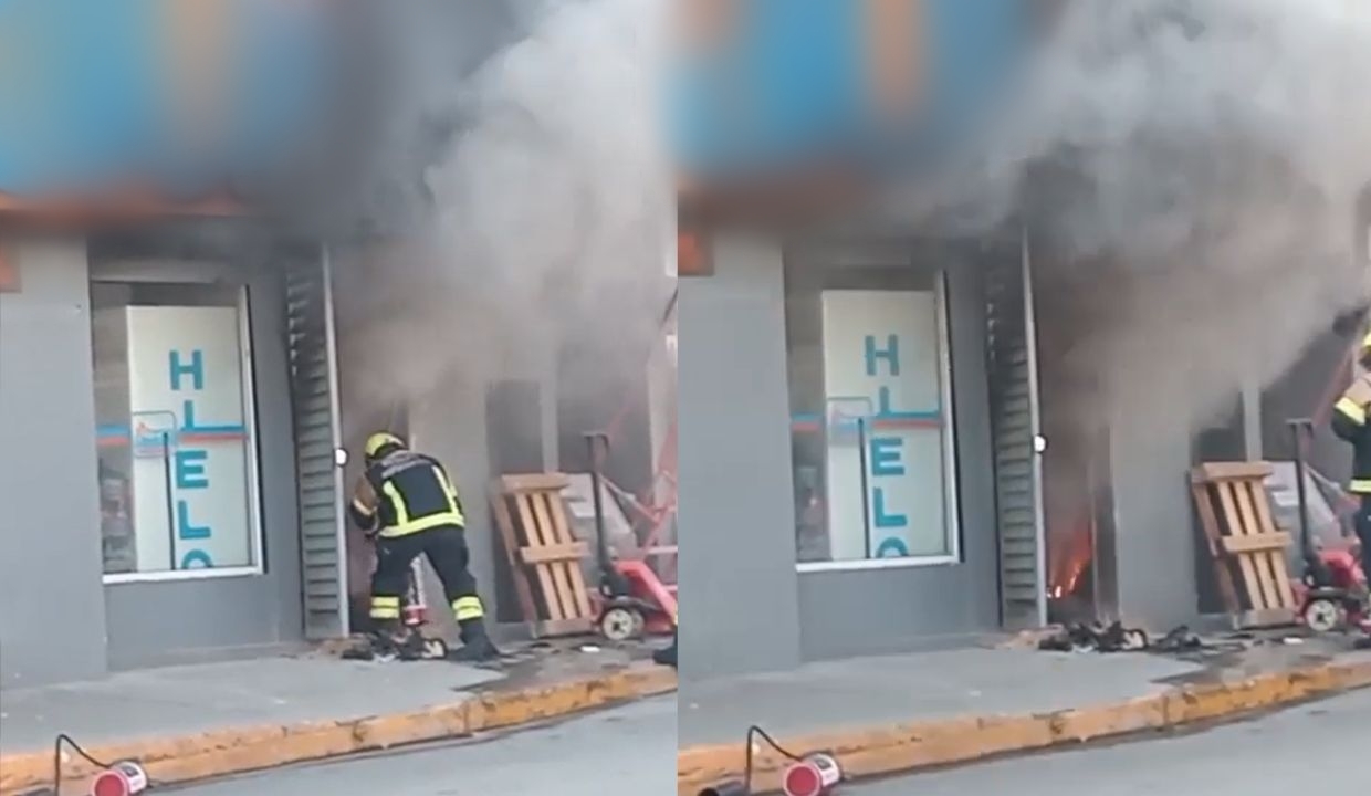 VIDEO: Reportan incendio en establecimiento de la colonia Loma Bonita Caleras HOY