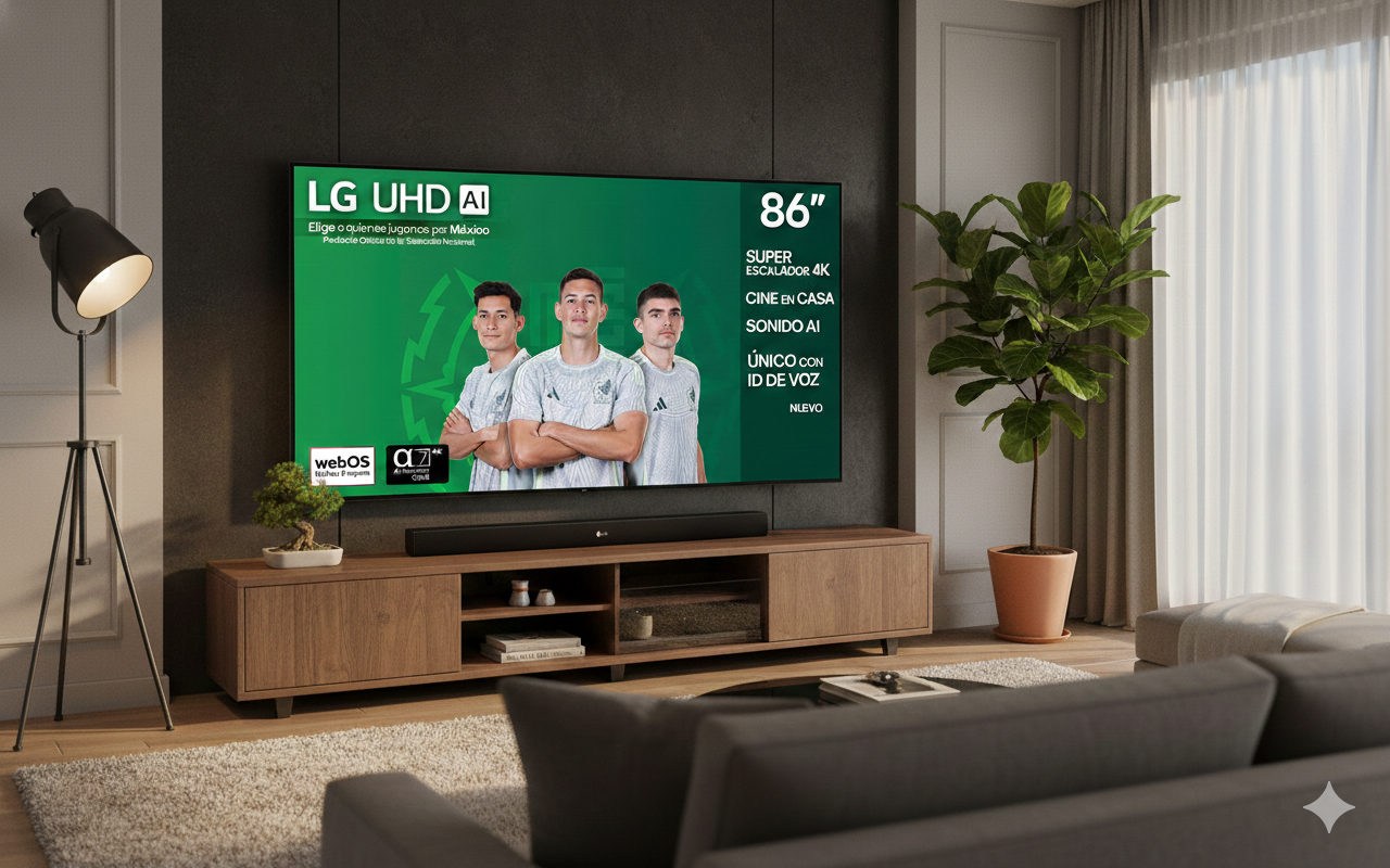 Con 33% de descuento: Liverpool remata Pantalla LG Smart TV de 86 pulgadas 4K con AI webOs