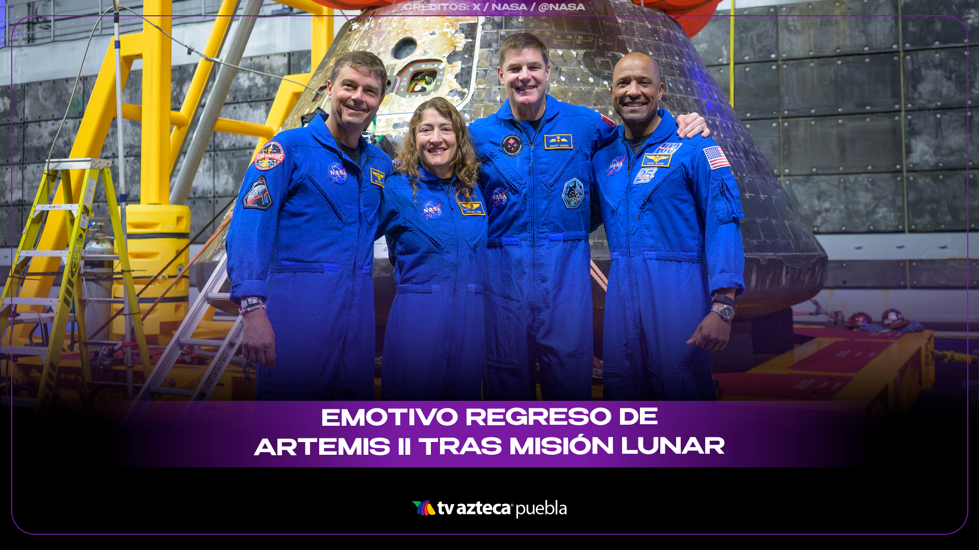 Emotivo regreso de Artemis II tras histórica misión lunar.