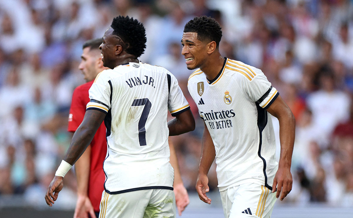 real Madrid golea al Osasuna con goles de Bellingham y Vinícius