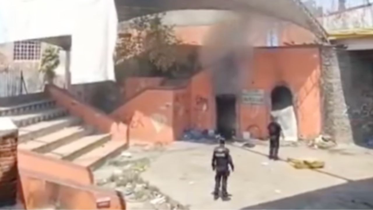 Así se vio el incendio en el teatro José Recek hoy 14 de marzo de 2026