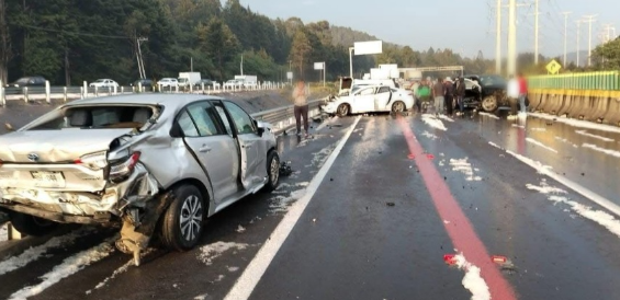 Autopista México-Toluca: Granizada provoca mega carambola en La Marquesa