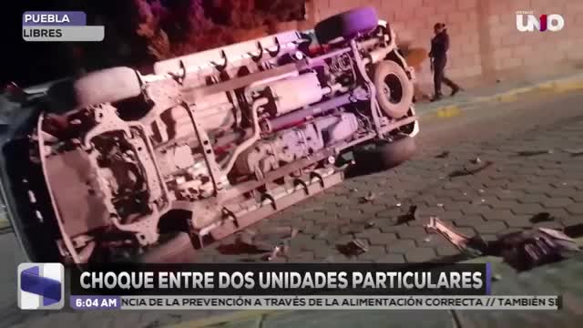 Aparatoso accidente entre dos automóviles se registró en Libres