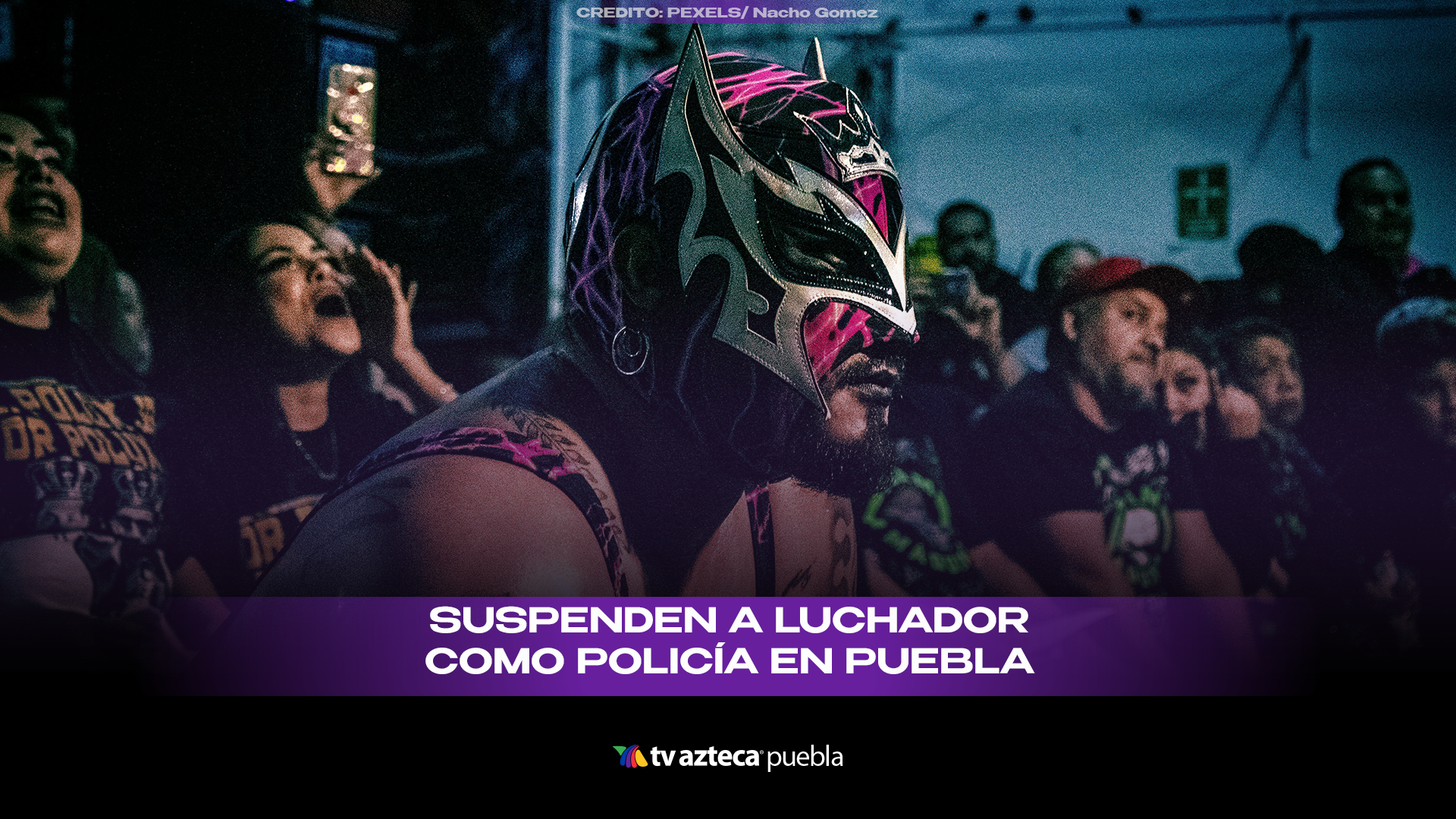 Suspenden a luchador Pegasso como policía en Puebla tras presunta agresión familiar