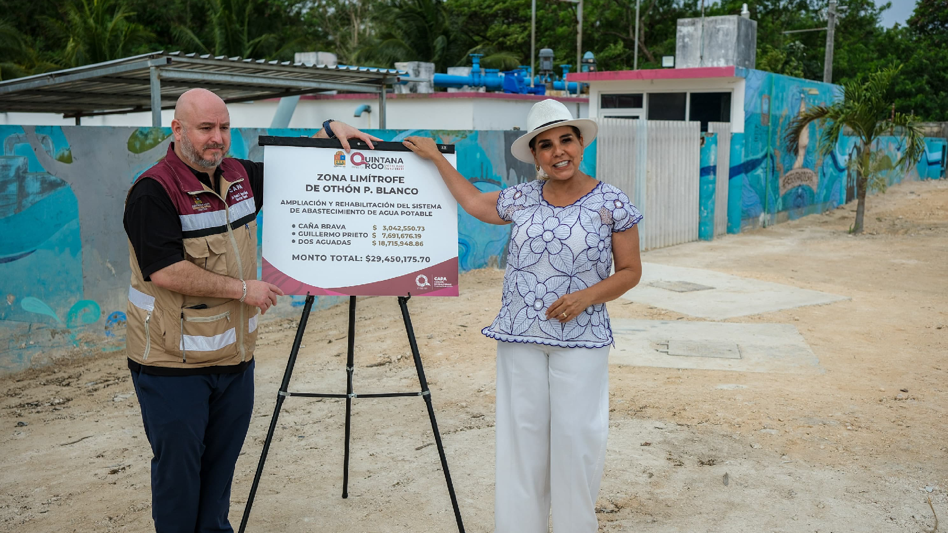 Rehabilitarán sistema de agua potable en la Zona Limítrofe de Quintana Roo