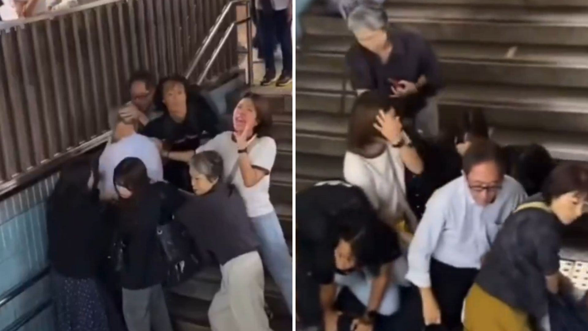 Video: Pasajeras detienen a acosador que tomaba fotos en el metro de Japón