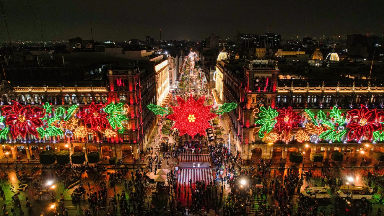 Festival Luces de Invierno, la gran fiesta de la CDMX con árboles de navidad y nieve artificial