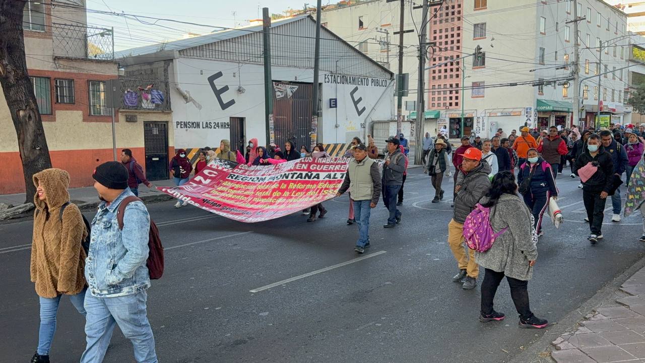 Vialidades afectadas y hora exacta del paro de la CNTE durante tres días en CDMX