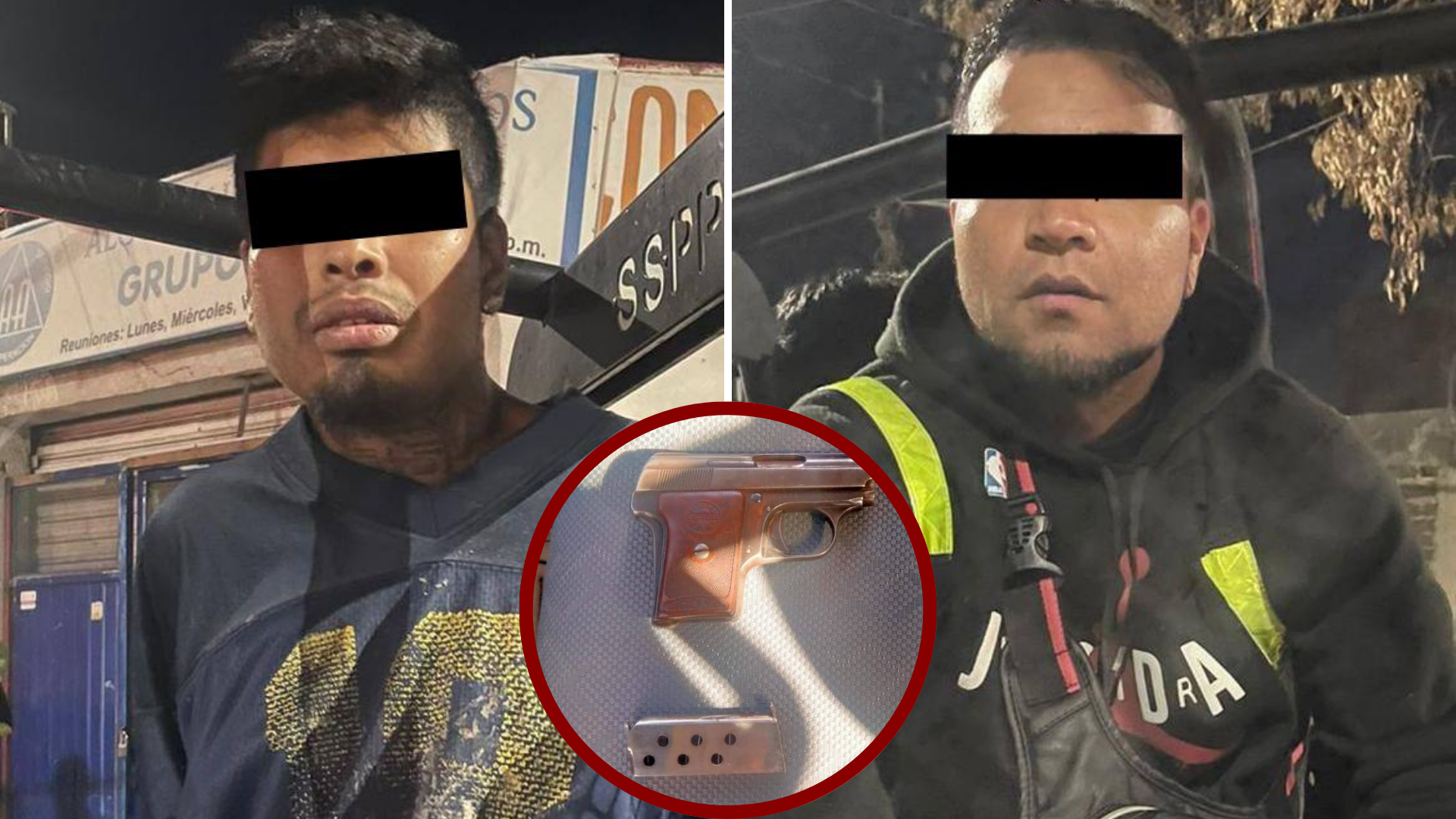 Detienen en León a dos hombres y un menor con armas de fuego en ...