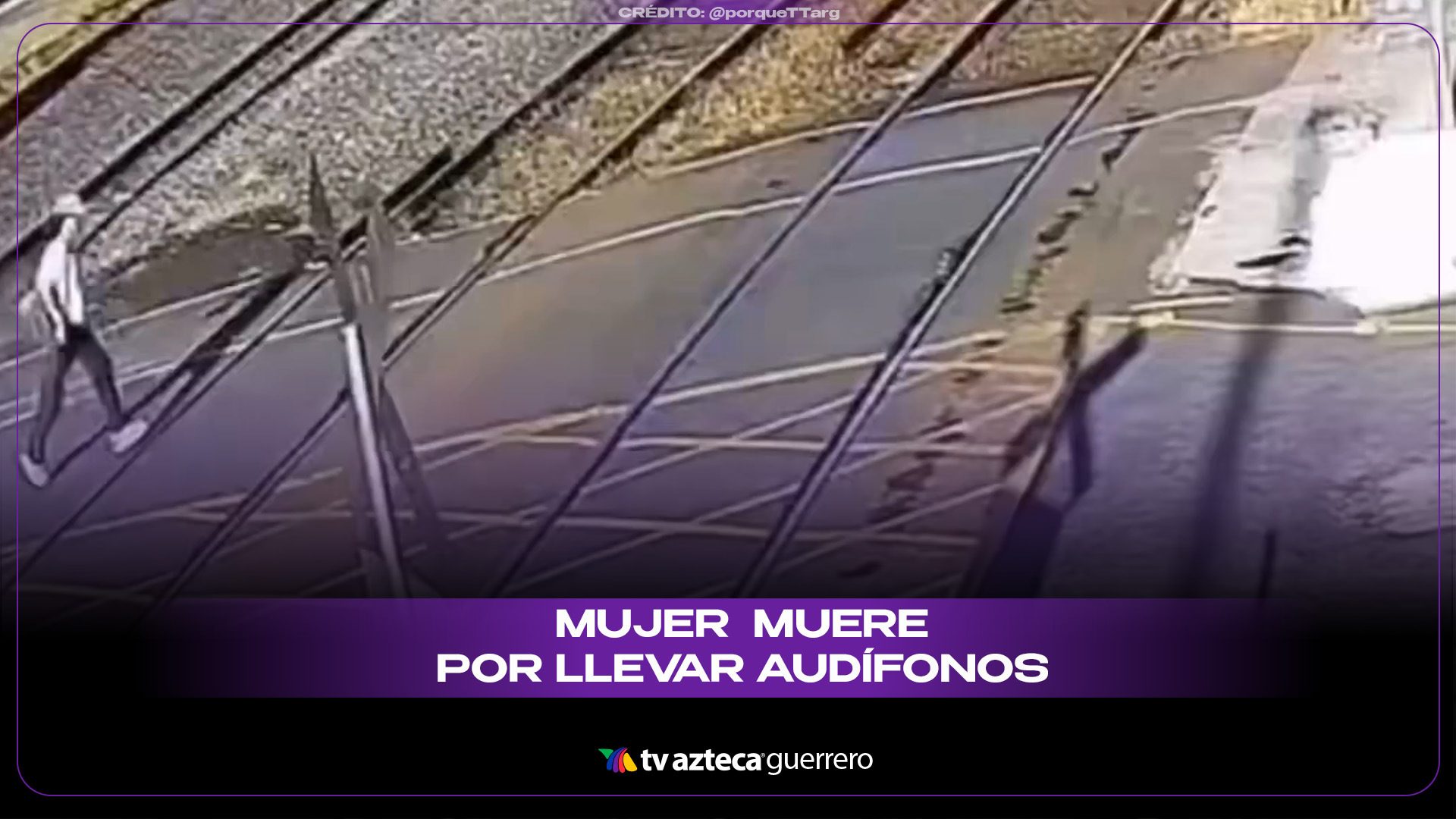 Mujer muere mientras cruzaba las vías del tren