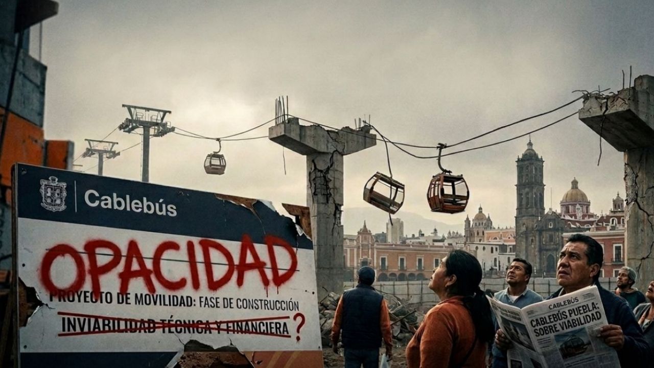Cablebús en Puebla: Un proyecto inviable entre la opacidad y simulación; revela el IGAVIM