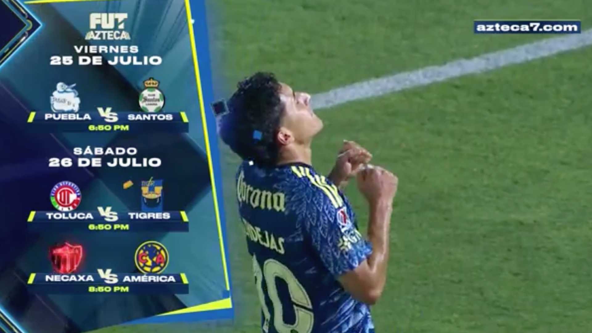 Necaxa vs América EN VIVO, Jornada 3 del Apertura 2025 de la Liga BBVA MX