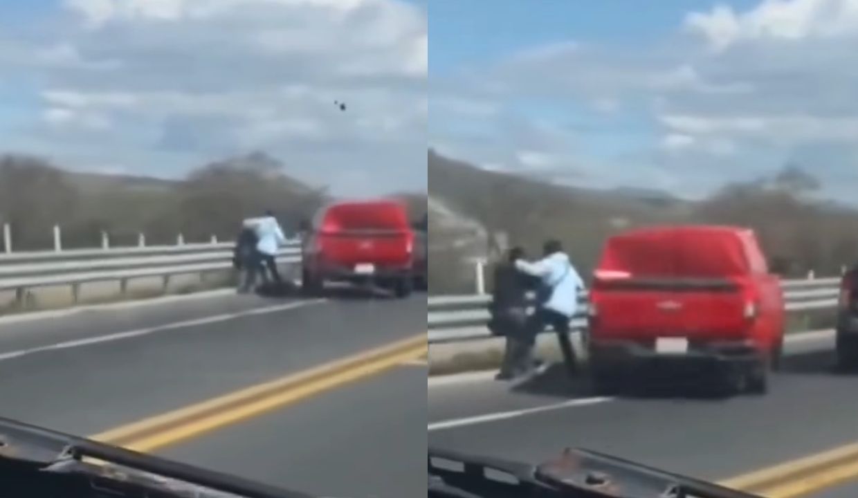 VIDEO: Despojan a conductor de su camioneta en plena carretera Cuacnopalan–Oaxaca