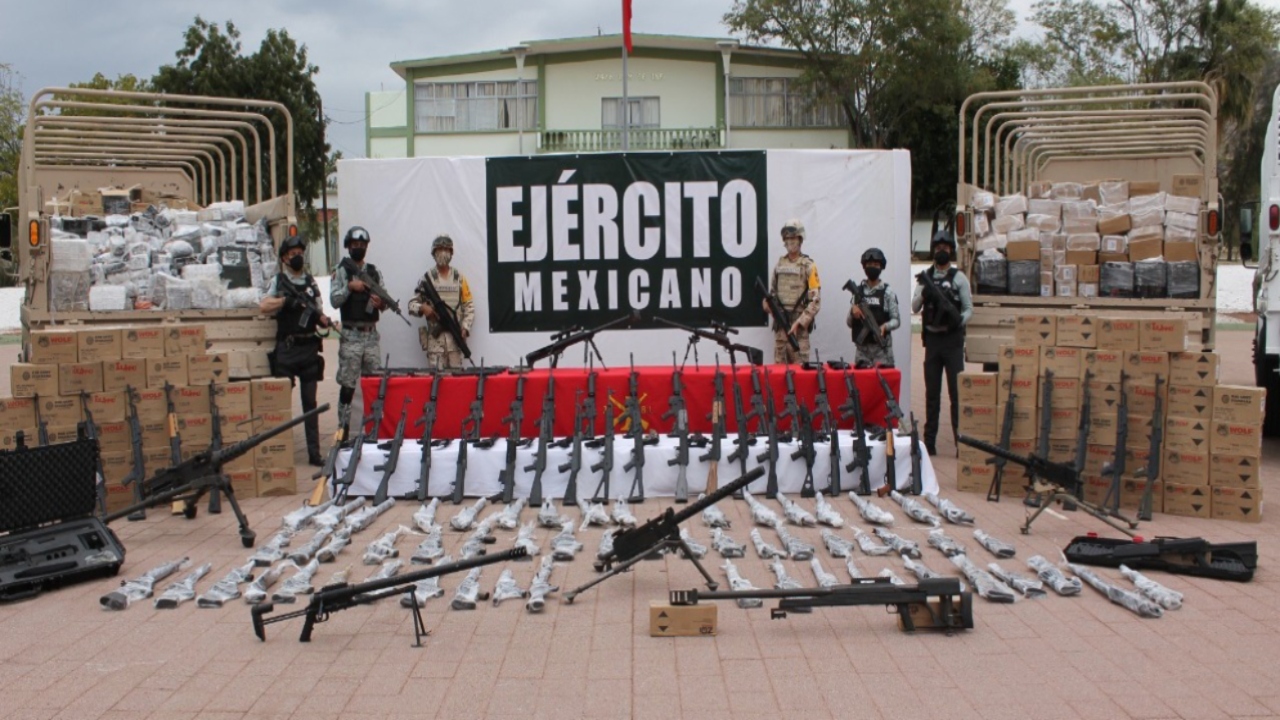 ¿Cuántas armas ha asegurado la Sedena en el sexenio de AMLO?