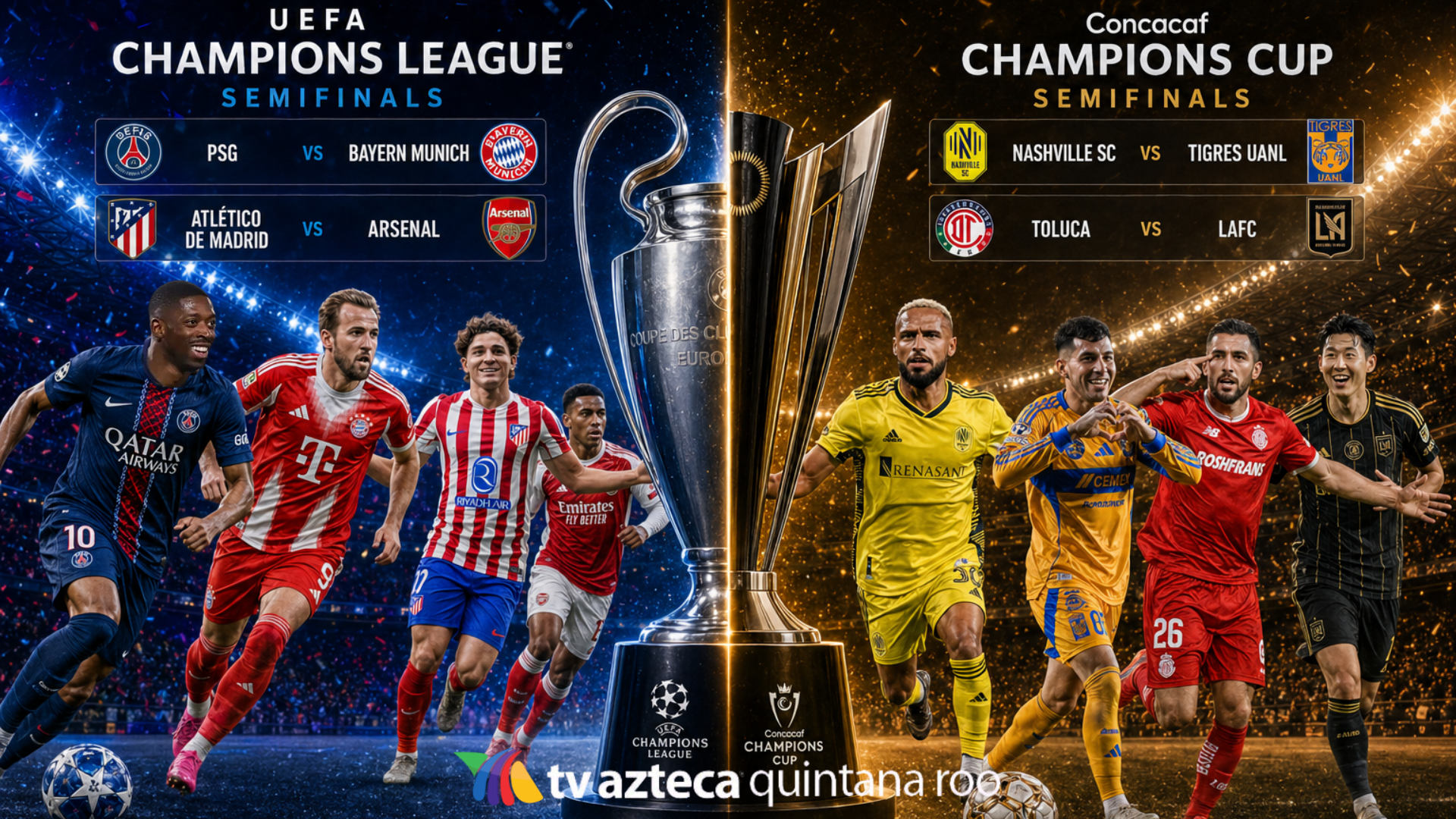 ¡SE JUEGAN HOY! Semifinales Champions League y Concachampions 2026 ...