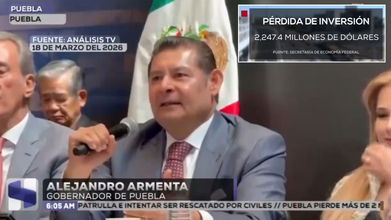 Inseguridad y falta de desarrollo regional en el gobierno de Alejandro Armenta ahuyentan inversiones en Puebla