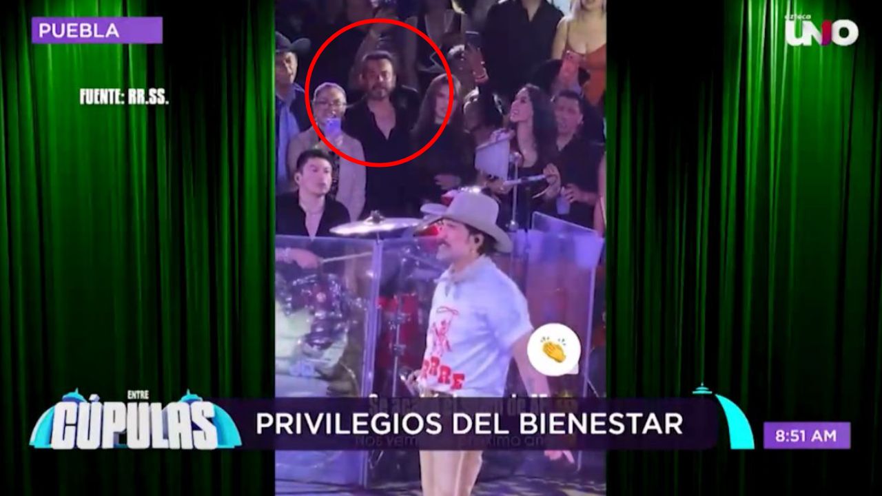 Sátira Cupulosa: ¿Y la austeridad? Captan a García Parra en PRIMERA FILA del palenque de Alejandro Fernández en Puebla