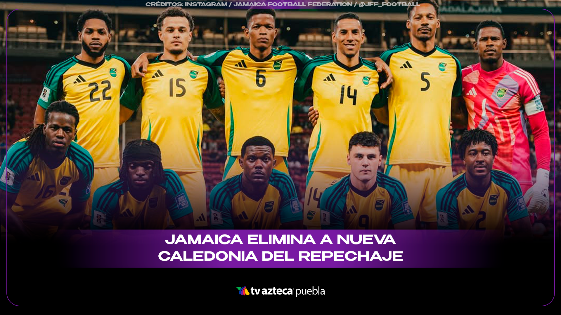 Jamaica elimina a Nueva Caledonia y avanza en el repechaje rumbo al Mundial 2026.