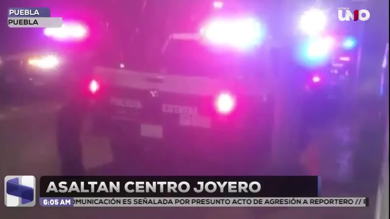 VIDEO: Así asaltaron un centro joyero en el Centro de Puebla