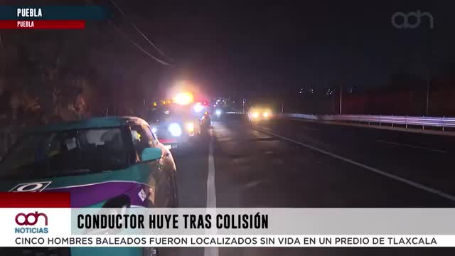 Tráiler impacta unidad y huye en el Periférico Ecológico de Puebla