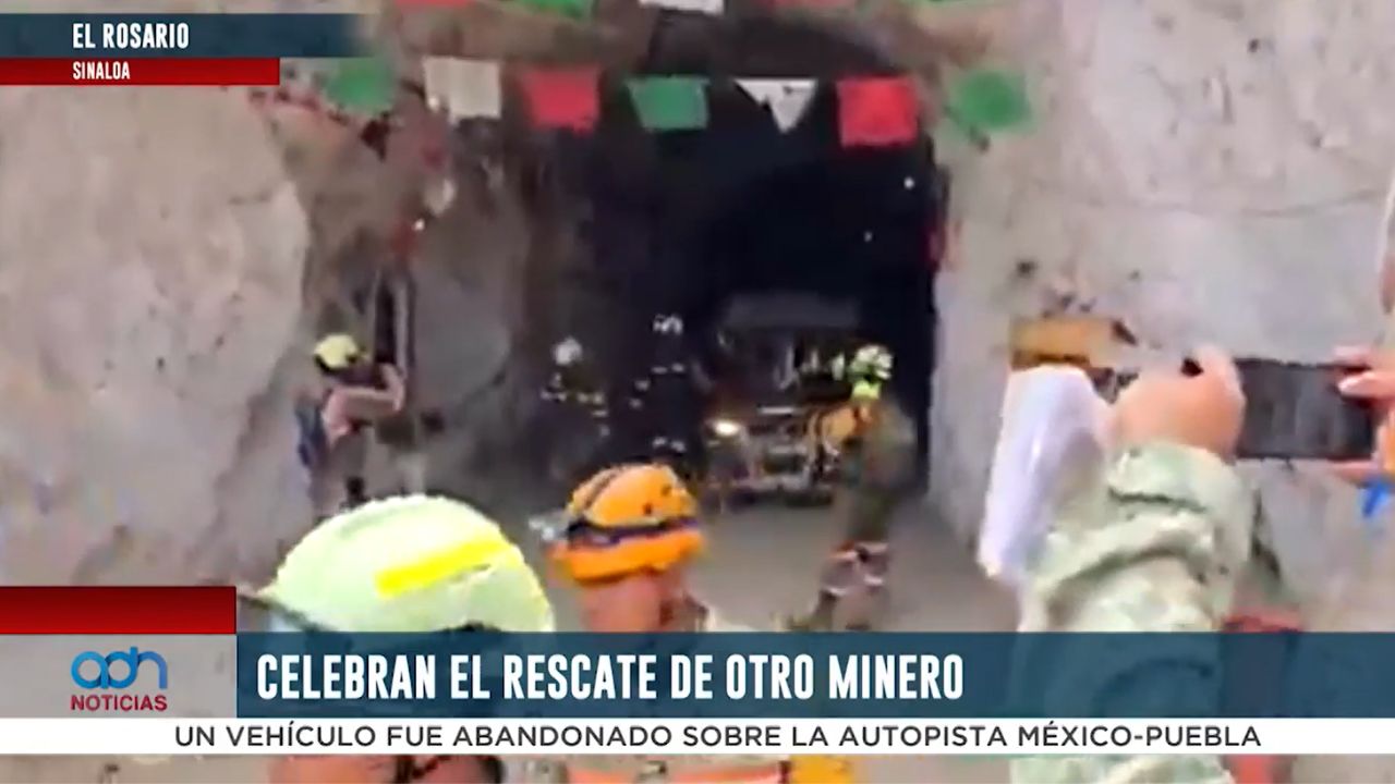 Celebran el rescate de otro minero en El Rosario, Sinaloa