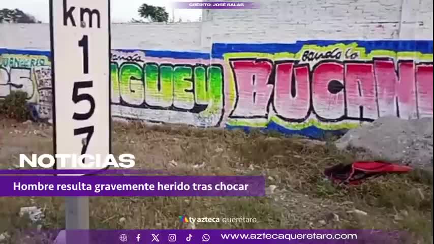 Conductor gravemente herido tras chocar contra un poste en la carretera 57