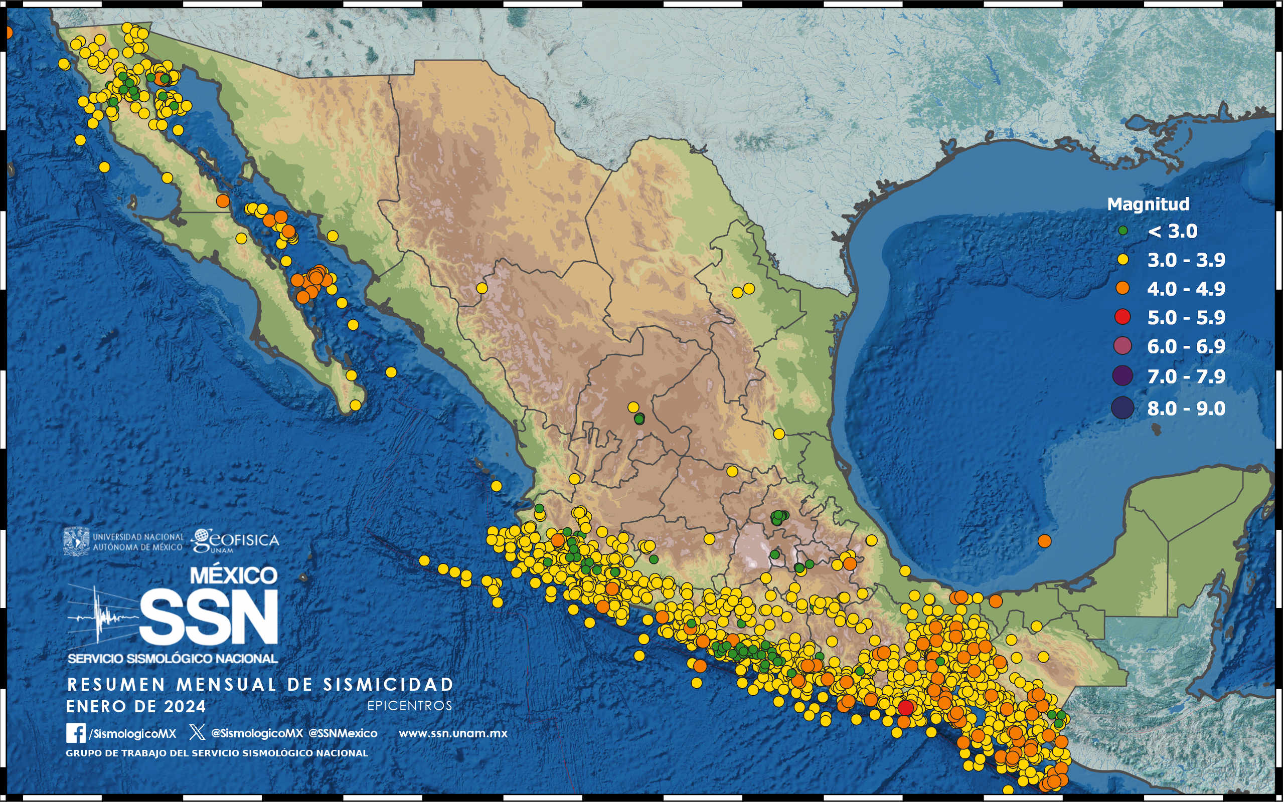 ¡Chiapas ocupa el 3er lugar en sismos a nivel nacional!