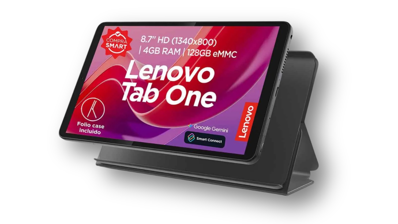 Tablet Lenovo Tab One 8.7" HD con 4GB de RAM y 128 GB en oferta por solo 1,995 en Chedraui