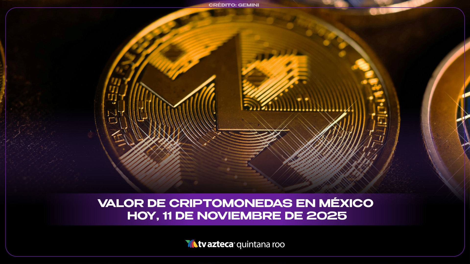 Criptomonedas en México hoy 11 de noviembre de 2025: valor del Bitcoin,  Ethereum y otras divisas digitales