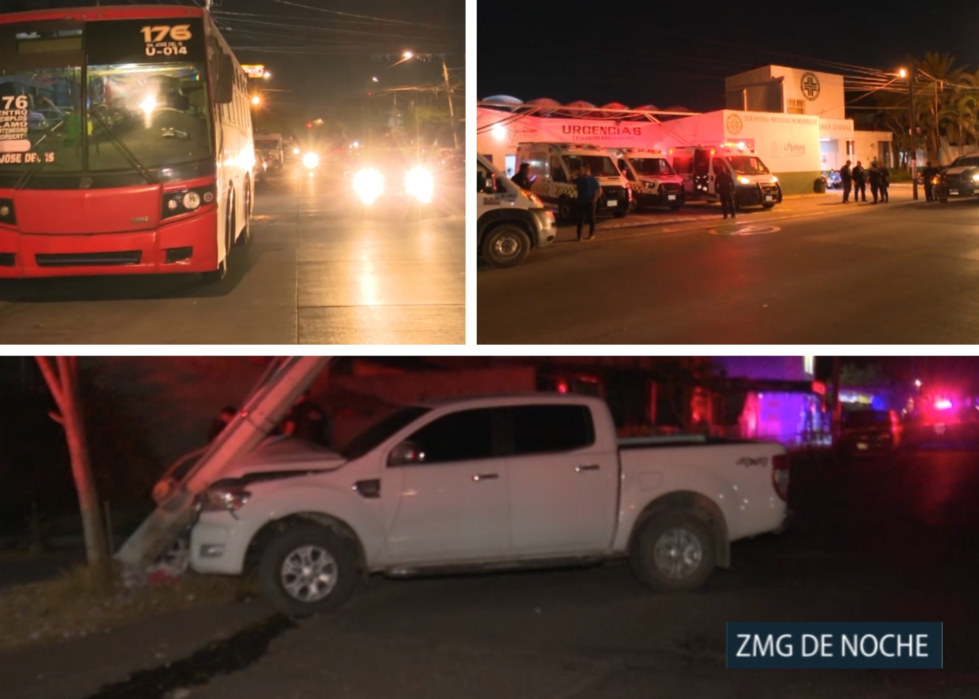 ZMG DE NOCHE: Chocaron luego de ser atacados a balazos en Tlajomulco