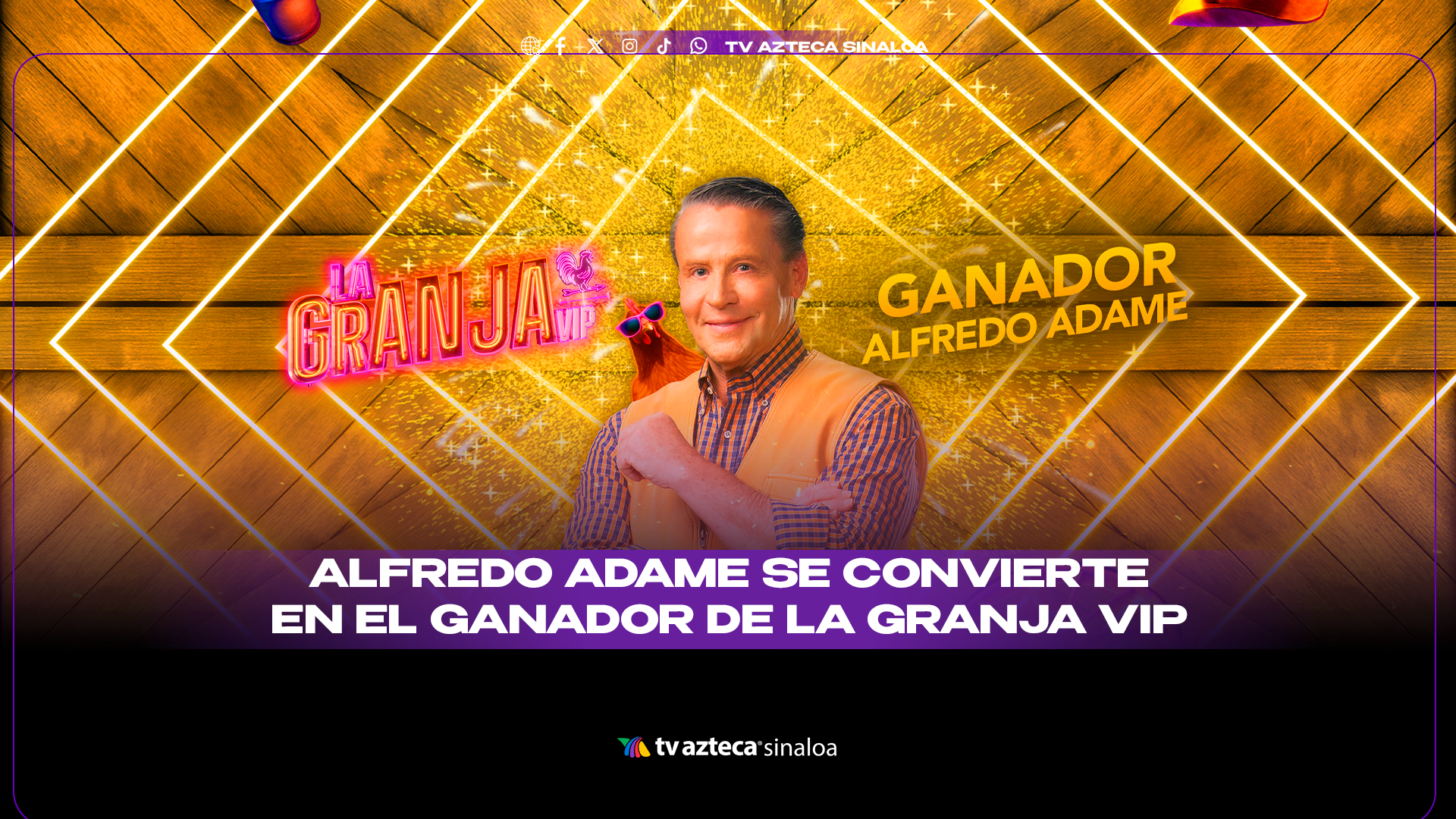La granja VIP llega a su fin; Alfredo Adame se convierte en el ganador ...