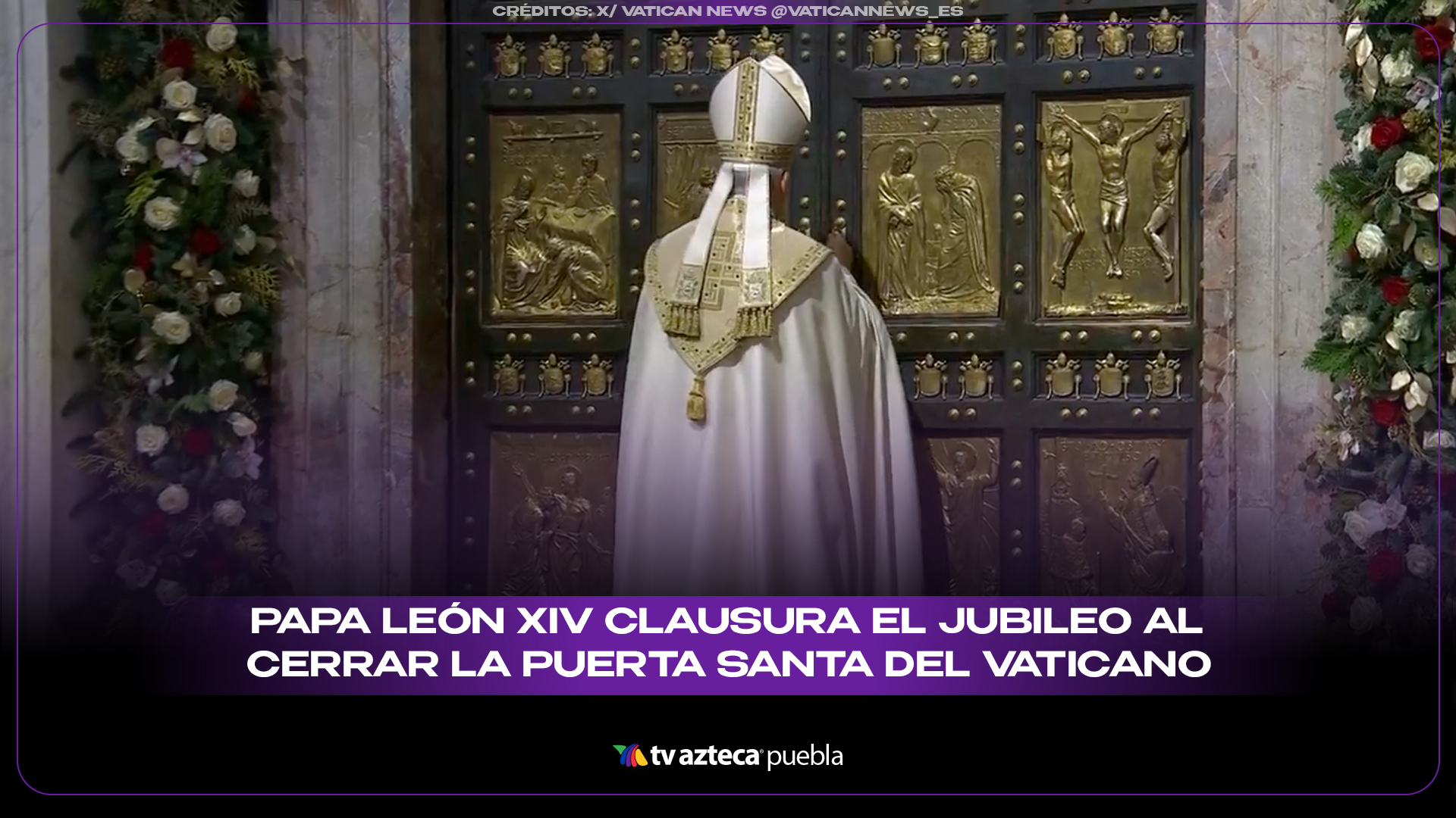Papa León XIV cierra el Jubileo 2025 con el cierre de la Puerta Santa ...