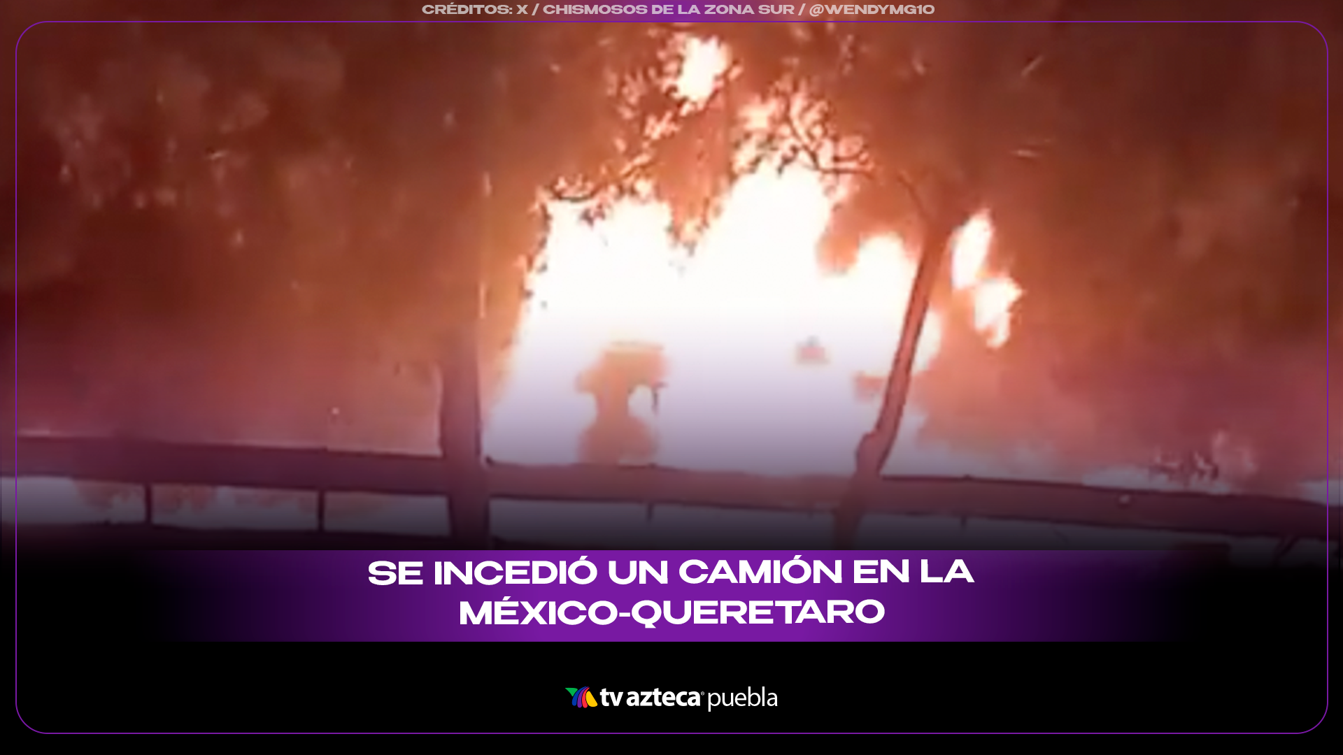 Tráiler en llamas provoca caos en la México–Querétaro.