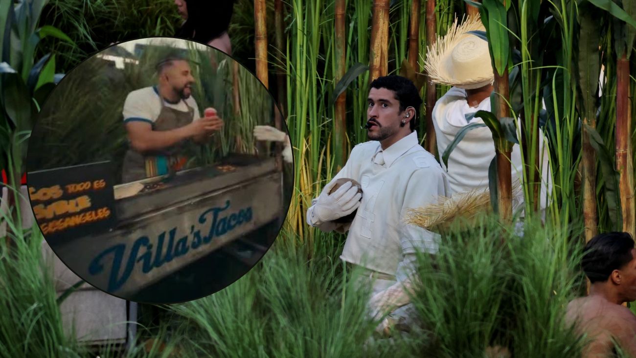 "Villa's Tacos", el puesto de un michoacano que llegó al show de Bad Bunny en el Super Bowl