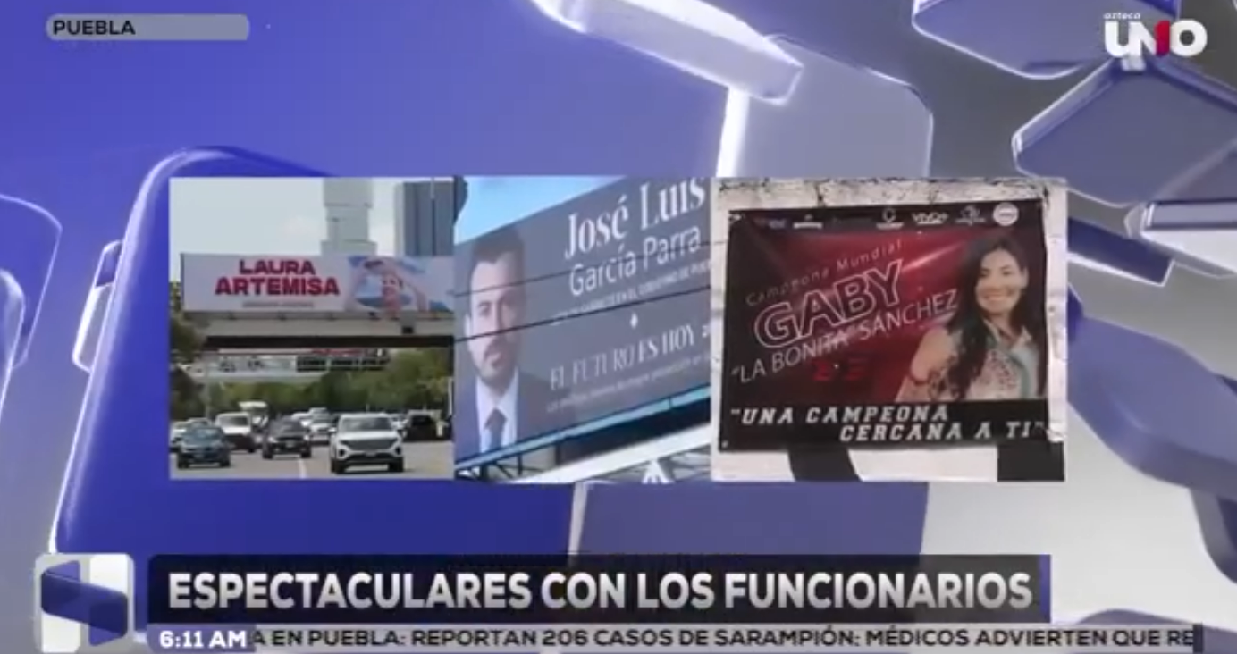 La promoción de imagen de al menos tres funcionarios estatales genera polémica en Puebla