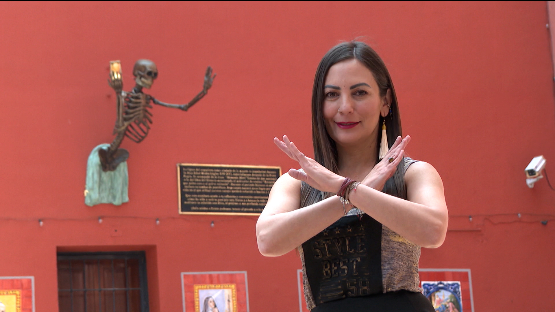 Escultura de la muerte en la