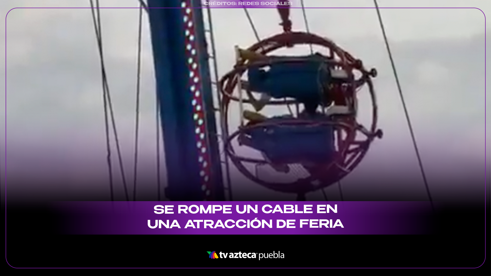 Falla en atracción mecánica en Sevilla deja momentos de pánico y video se vuelve viral