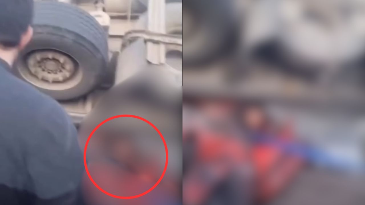 VIDEO del fuerte accidente donde quedó un hombre prensado luego de que ...