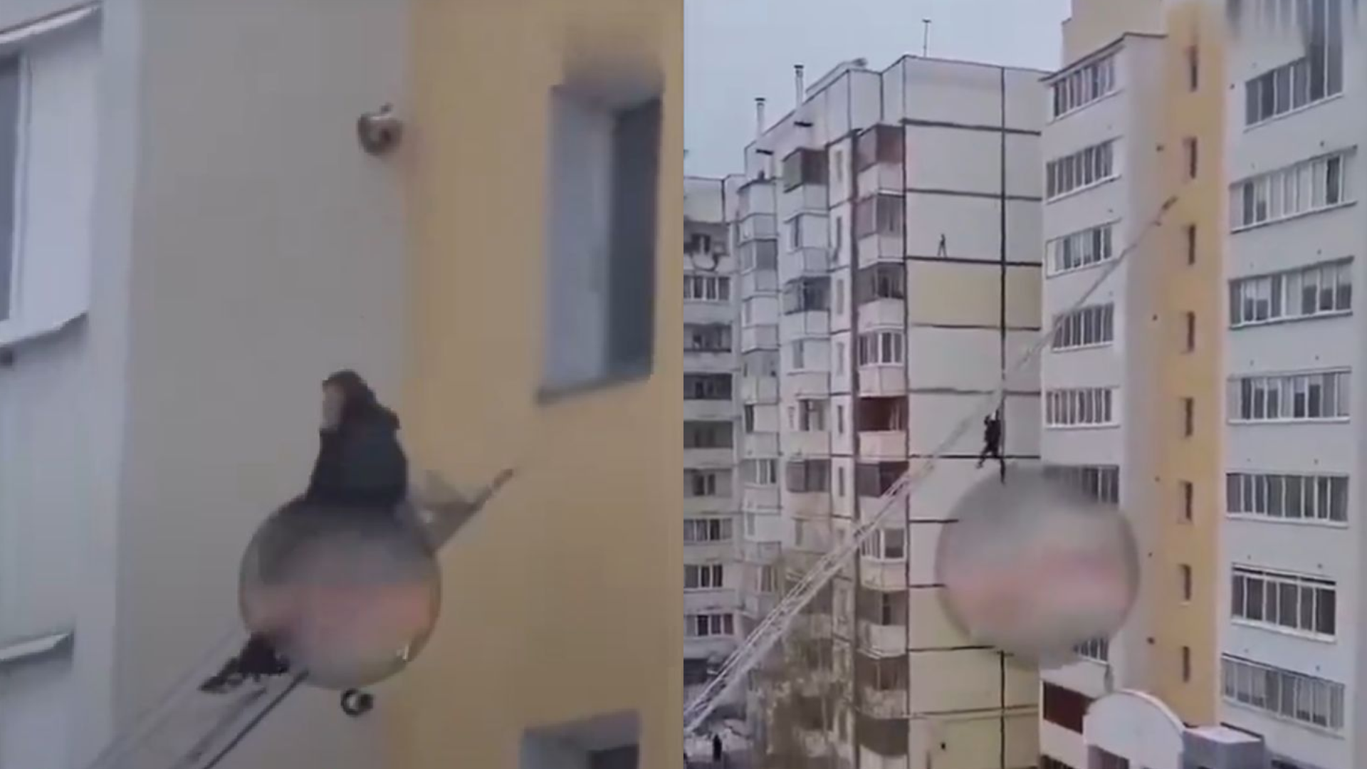 Hombre cae desde octavo piso en Rusia al intentar saltar a escalera de ...