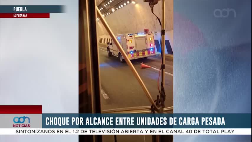 Se registra choque en la autopista Puebla-Córdoba