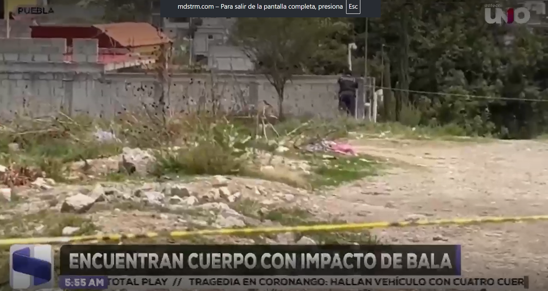 Encuentran cuerpo sin vida en San Francisco Totimehuacán este lunes