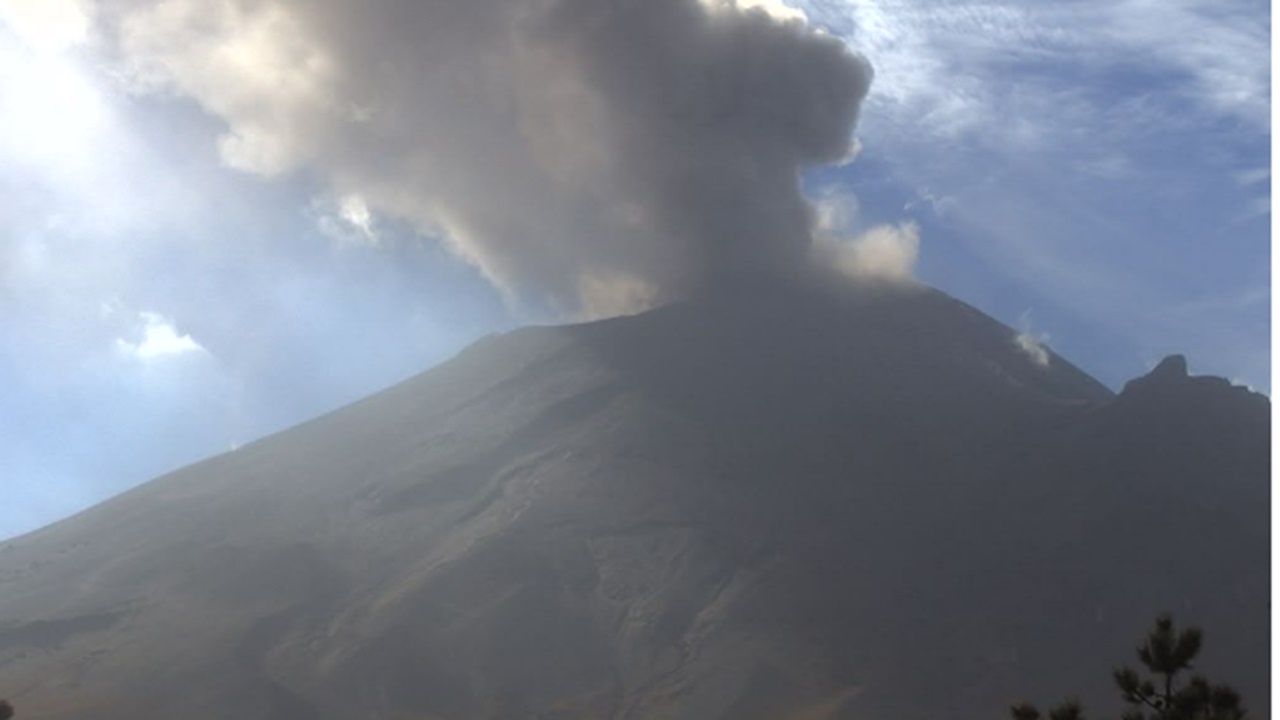 ¿Dónde caerá ceniza del volcán Popocatépetl hoy 19 de enero de 2024?