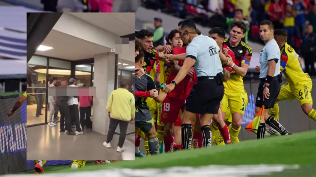 Revelan VIDEO cuando presuntamente Henry Martín busca pelea contra Helinho tras el América vs Toluca