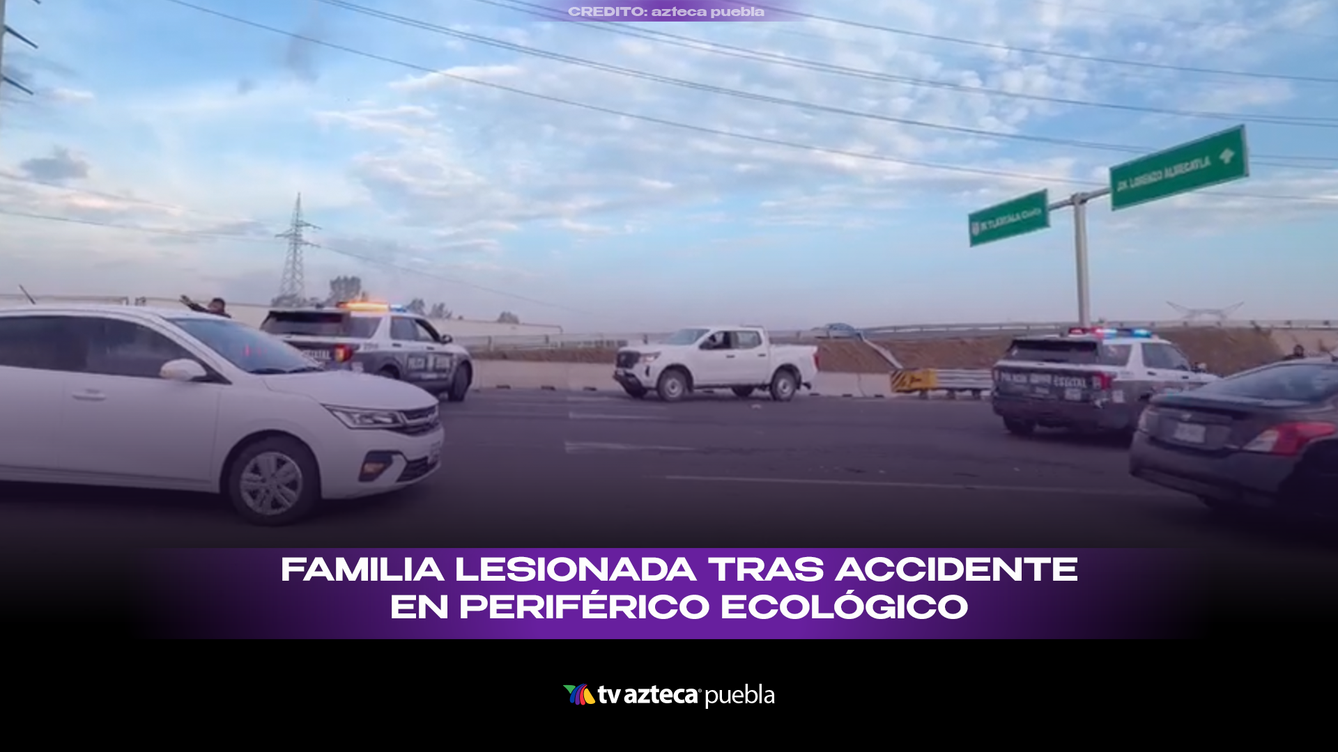 Accidente en Periférico Ecológico deja familia lesionada tras choque