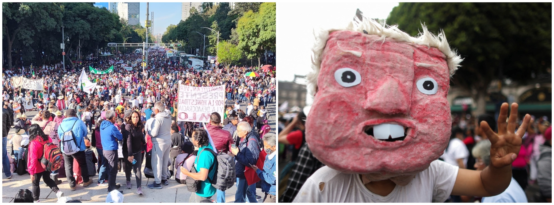 Cuáles fueron los asistentes a la marcha de AMLO