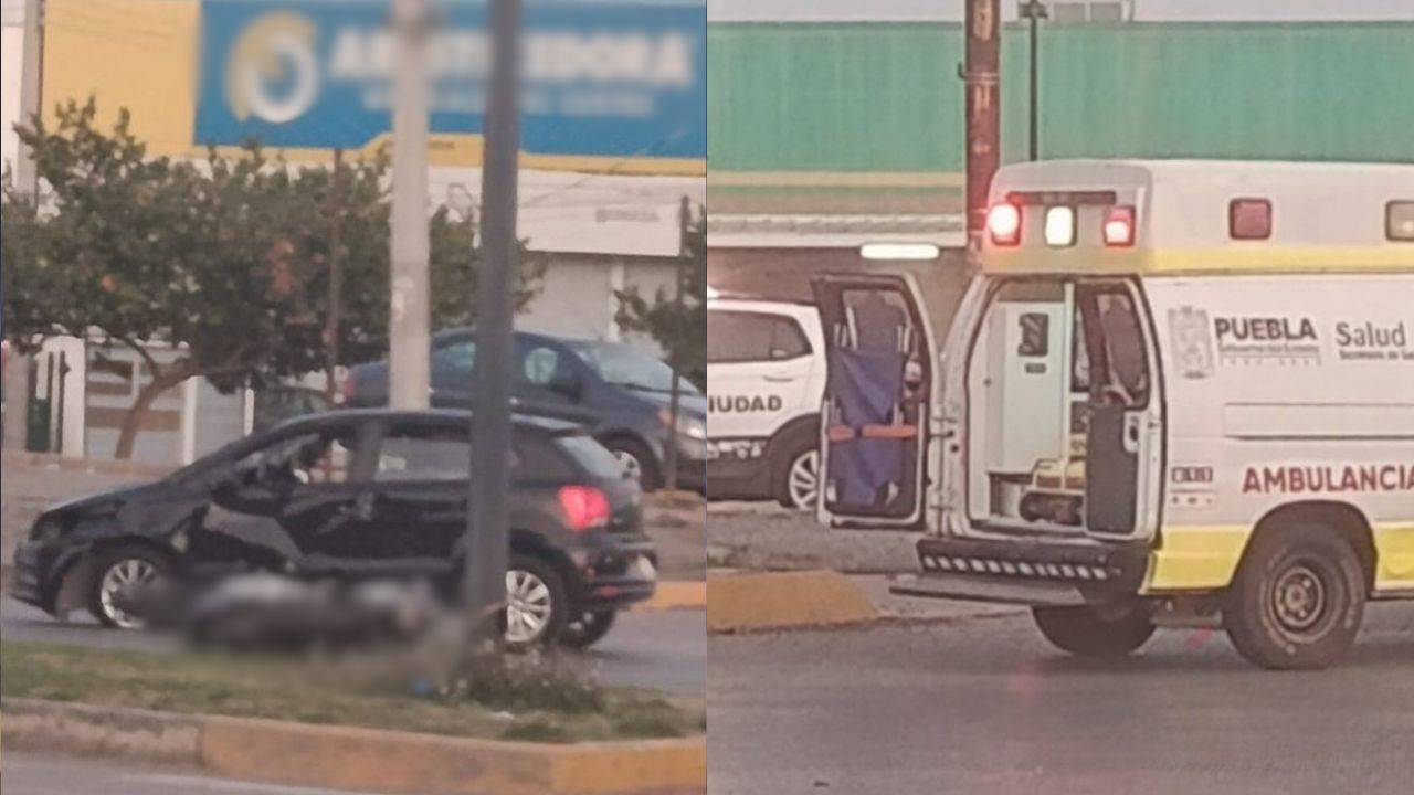 Conductor resultó herido tras accidente en la avenida 11 Sur hoy: tráfico intenso en Puebla
